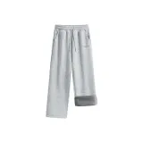 [Thickened All-in-One Fleece] Фотиния Серый (Фиолетовый Граффити Штаны Логотип)