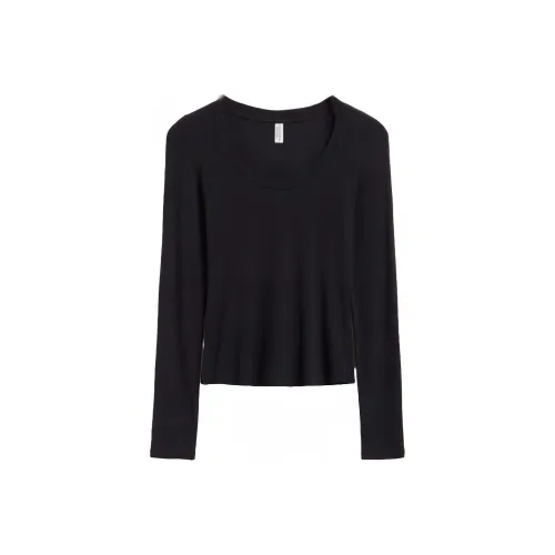 Other Stories T-Shirt Женская Черная Ткани в Трикотажном Выполнении