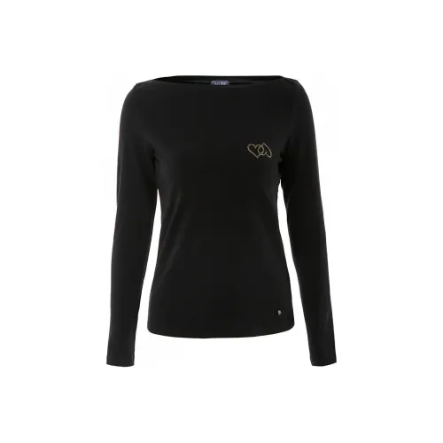 ARMANI JEANS Черные Женские Футболки