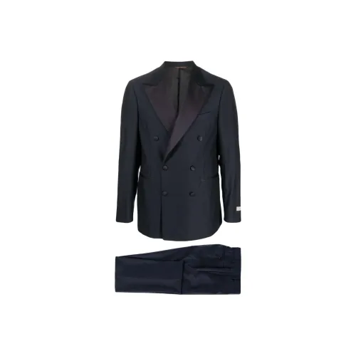 Canali Midnight Blue Мужские Деловые Костюмы