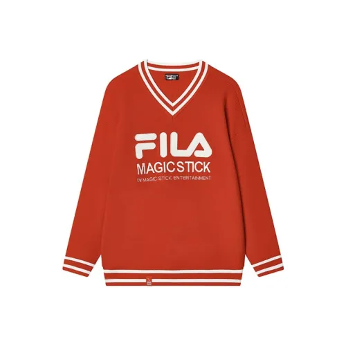FILA Red Women's Sweaters FILA Красный Женские Свитера