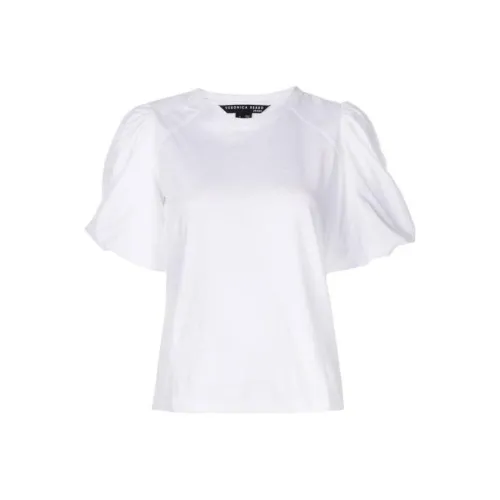 Veronica Beard Фонарик-рукав T-рубашка Женская Белая