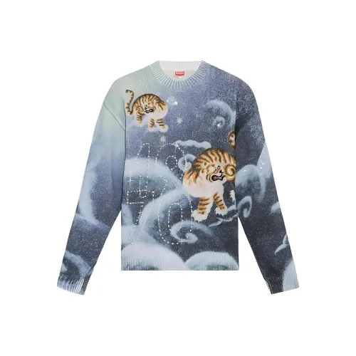 KENZO SS24 Свитер Женский Небесно-Синий