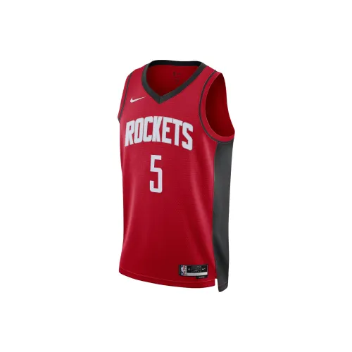 Nike Dri Fit NBA Баскетбольная Джерси SW Фанатская версия 22 23 Houston Rockets VanVleet Размер 5 Унисекс Красный