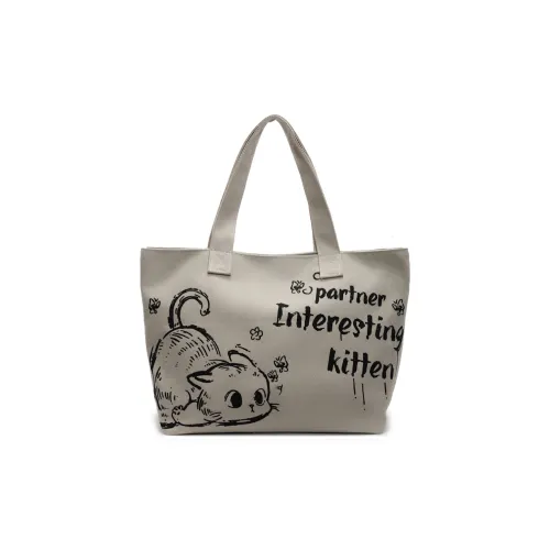 Single Warehouse Ткань Сумка через плечо Стандартная Женская Экрю Черный Хаки Темно-коричневый