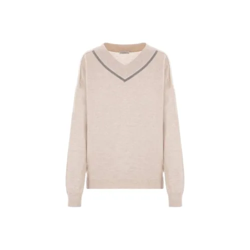 BRUNELLO CUCINELLI Свитер Женский Бежевый