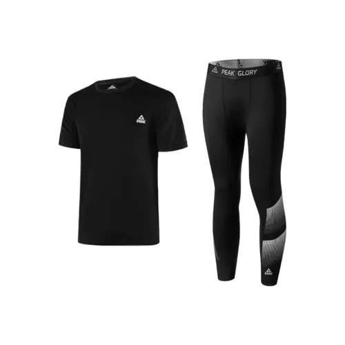 PEAK Бег Одежда Наборы Унисекс Черный