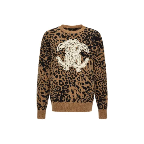 Roberto Cavalli SS24 Свитер Женский Коричневый