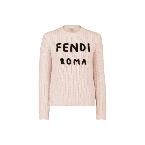 FENDI Свободный крой Свитер Женский Розовый
