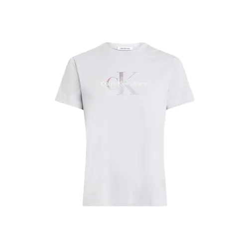 Calvin Klein T-Shirt Женская Лунный камень Европейская версия