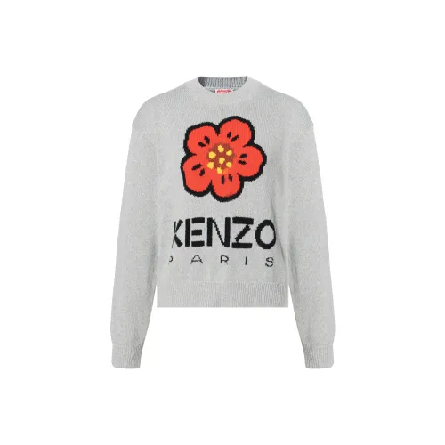 KENZO Boke Flower Series Жемчужно-серый Женские Свитеры