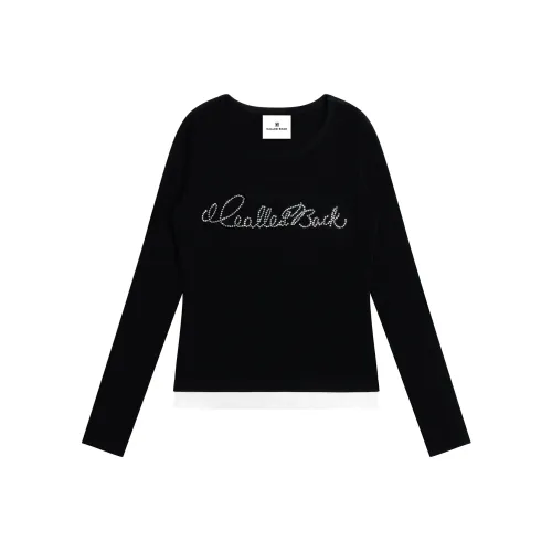 CALLED BACK T-Рубашка Женская Черная