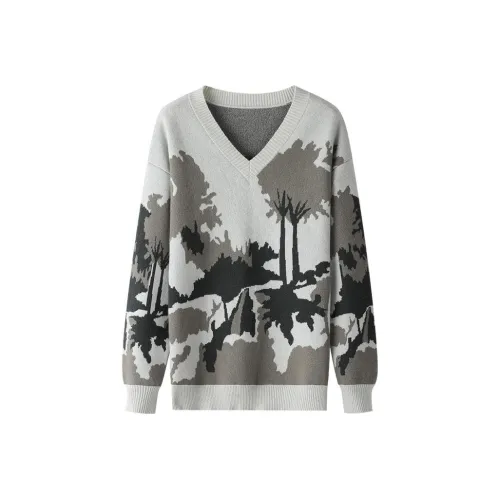 THE SEA LIFE Цвет тумана Женские Свитеры