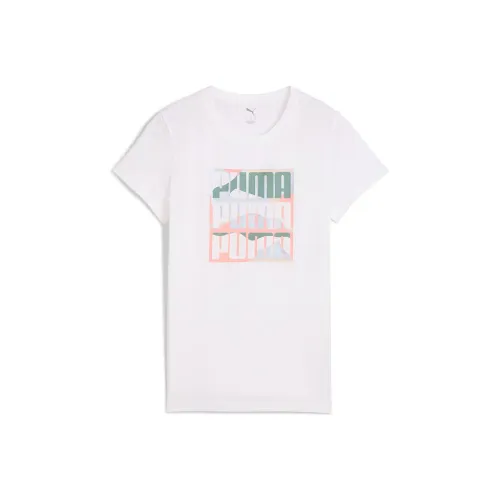 PUMA GRAPHICS Бело-розовые Женские Футболки