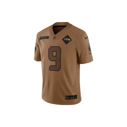 Nike Dri Fit NFL Ограниченный Регби Джерси Seattle Seahawks Мужской Коричневый