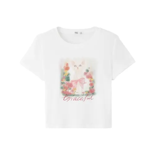 Three Blessings T-рубашка Женская Белая