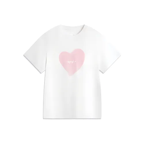 LINING Sports Life Collection T-Shirt Женская Стандартная Белая