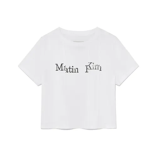 MATIN KIM Белые Женские Футболки