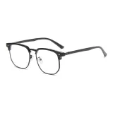 Яркая полная черная оправа с фотохромными линзами I01