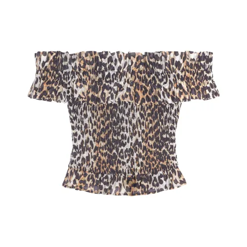 GANNI Многоцветные Женские Короткие Топы