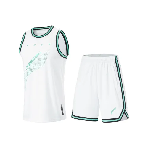 LINING CBA Collection Professional Basketball Collection Баскетбольный костюм мужской стандартный белый