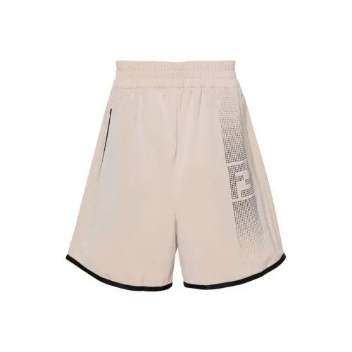 FENDI SS24 Повседневные шорты Мужские Миндально-бежевые