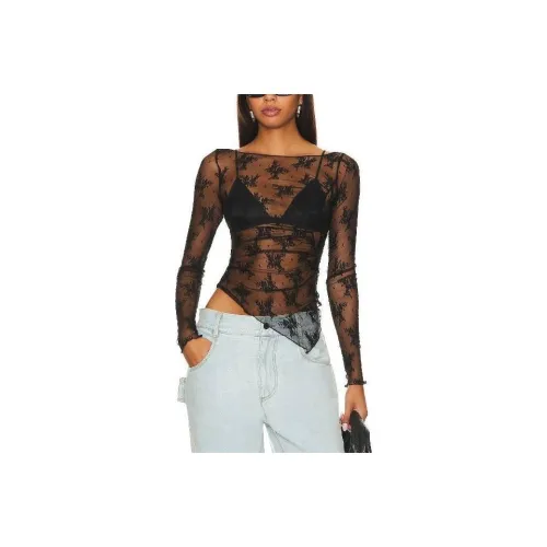 FREE PEOPLE T-рубашка женская черная