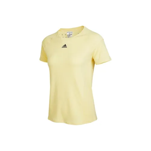Adidas HEAT.RDY Комплект с короткими рукавами T-рубашка Женская Желтая