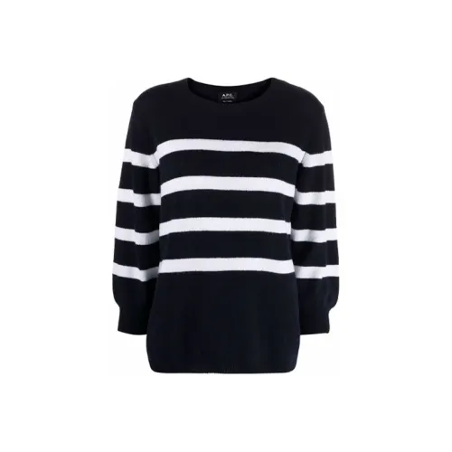 A.P.C Облегающий свитер женский темно-морской синий