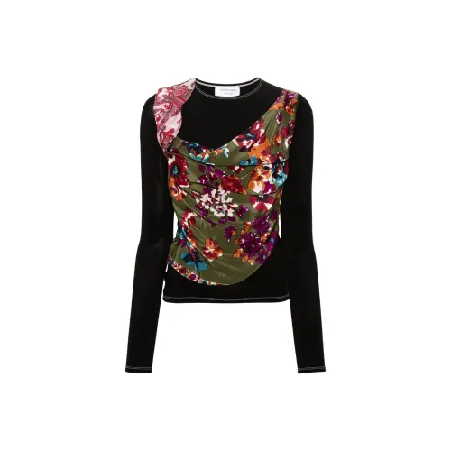 Marine Serre SS24 T Shirt Женская Черная