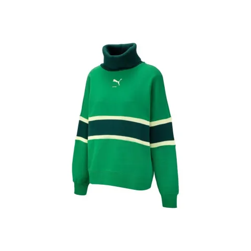 PUMA Зеленые Женские Свитеры