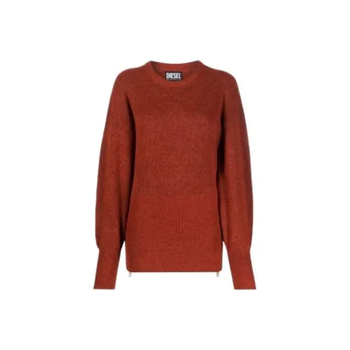 DIESEL Женские свитеры красного цвета