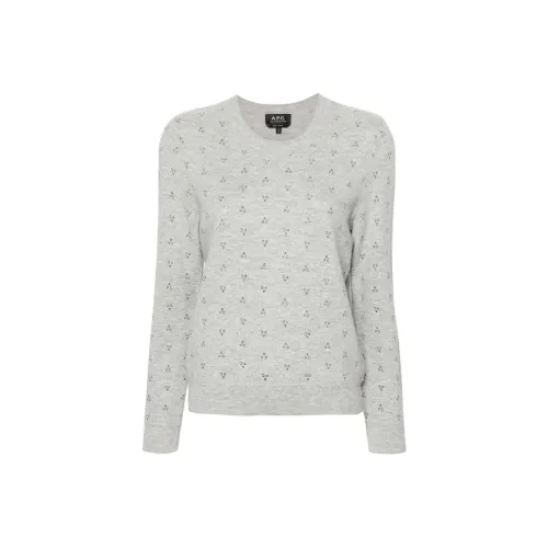 A.P.C SS24 Свитер Женский Светло-Серый