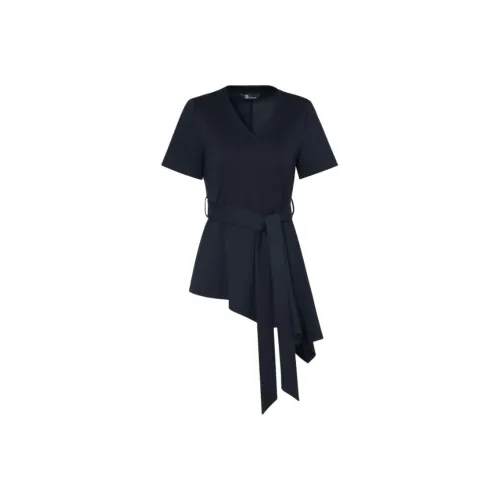 IDPAN T-рубашка Женская Темно-синяя