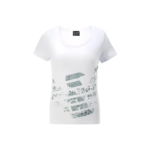 EMPORIO ARMANI EA7 T Рубашка Женская Белая