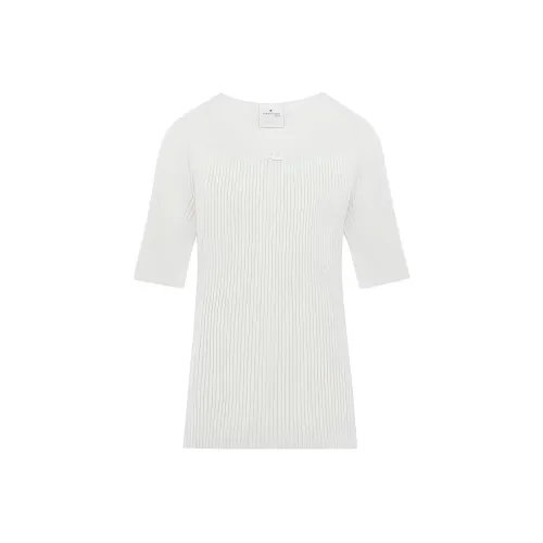 COURREGES Наследие Белый/Наследие Белый Женские Свитеры