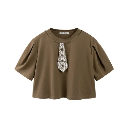 Pit T Рубашка Женская Темно-Кофейная