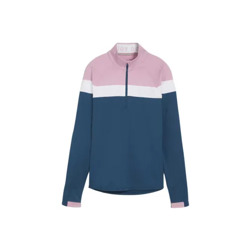 PUMA Женские GOLF Легкая Рубашка с Полуоткрытием на Застежке T-Shirt Женская Океан Синий