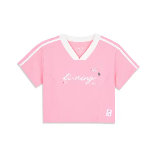 LINING x LEAGUE OF LEGENDS Sports Life Collection Т-рубашка Женская Утренний свет Розовый