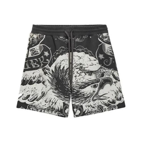 Ed Hardy Темный Мрамор Мужские Повседневные Шорты