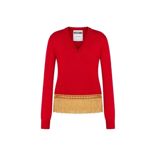 MOSCHINO FW22 Свитер Женский Красный