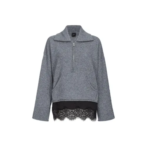 PINKO Вересковый серый Женские свитеры