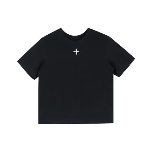 SMFK Т-рубашка с оборванным рукавом женская полночный черный