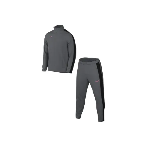 nike Dri Fit Football Tracksuit Футбол Джерси Комплект Мужской Железо Серый