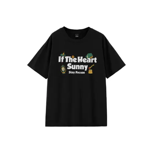 ZUOLANGGENU Рукав с оборванным плечом Короткий рукав Т-рубашка Унисекс