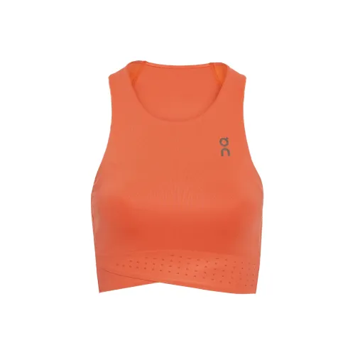 On Race Crop Майка Женская Оранжевая