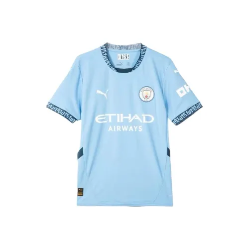 PUMA Manchester City Football Club Светло-Синие Мужские Футбольные Джерси