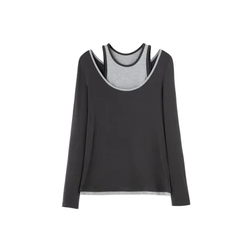 SOON FLOWER Т-рубашка с оборванным рукавом женская цвет икорный