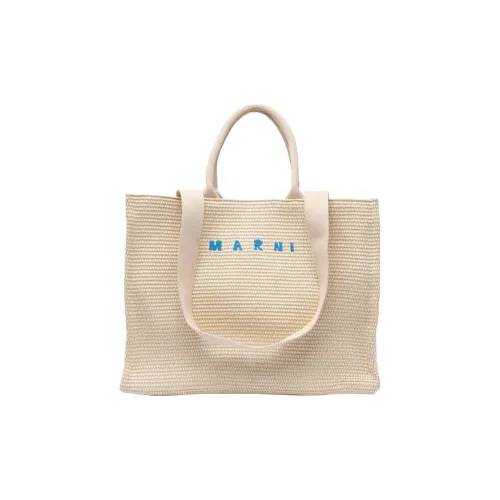 Marni cotton Тоут Сумка Сумка для покупок Сумка Женская Белая