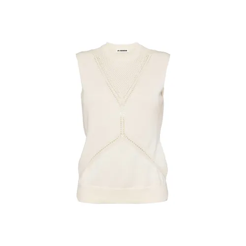 JIL SANDER Сливочный Женские Свитеры